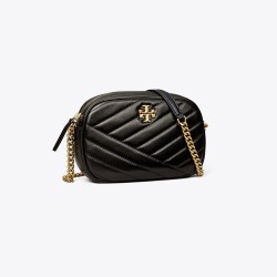 Women Tory Burch Kira Chevron Camera Bag Black