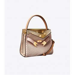 Women Tory Burch Lee Radziwill Mini Double Bag Tuscan Powder