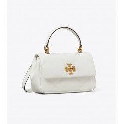 Women Tory Burch Kira Diamond Quilt Top-Handle Cirrus Cloud