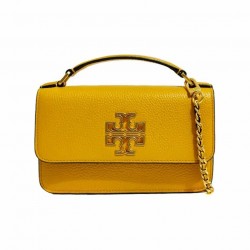 Women Tory Burch Britten Mini Top Handle Bag Yellow