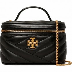 Women Tory Burch Kira Mini Vanity Tote Bag Black