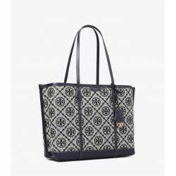 Women Tory Burch Perry Monogram Jacquard Triple Compartment Tote Bag