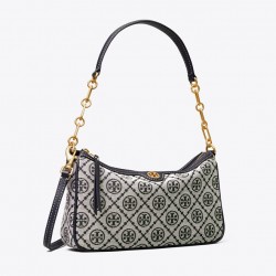 Women Tory Burch T Monogram Jacquard Studio Bag Tory Navy