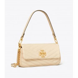 Women Tory Burch Small Kira Chevron Flap Shoulder Bag Cream White