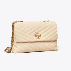 Women Tory Burch Kira Chevron Convertible Shoulder Bag Cream