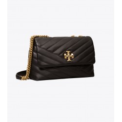 Women Tory Burch Small Kira Chevron Convertible Shoulder Bag Black