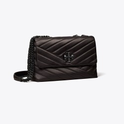 Women Tory Burch Small Kira Chevron Convertible Shoulder Bag Black