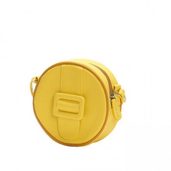 Merimies Candy Color Mini Round Bag Yellow Bag