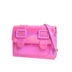 Merimies Plain Pretty Hologram Pink Bag