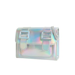 Merimies Plain Pretty Hologram Silver Bag