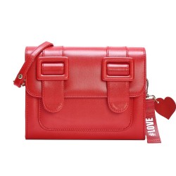 Merimies Plain Pretty Scarlet Red Bag